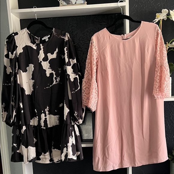 Target Dresses & Skirts - 2 dresses- Women’s Pink Lace Sleeve Shift Top - Classic Feminine Style. XL